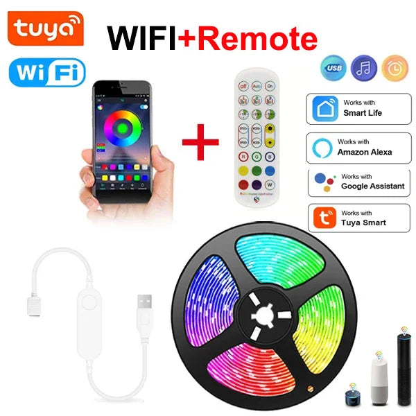 FITA DE LED RGB WIFI E BLUETOOTH