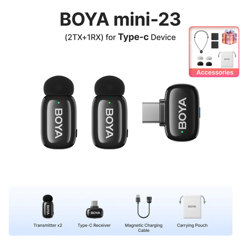 MICROFONE SEM FIO BOYA  PROFISSIONAL